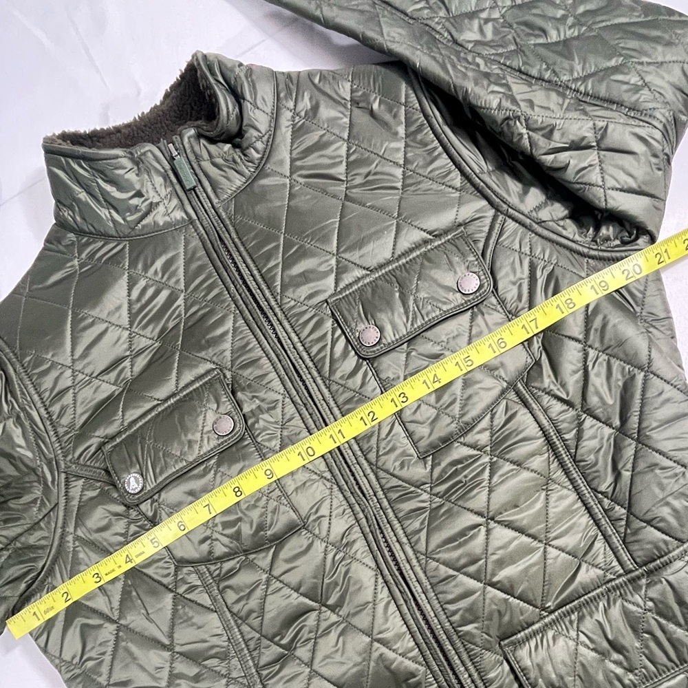 Barbour Filey Quilt Jacket/Coat Medium Sage Green - Picture 7 of 13